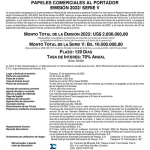 Aviso de Prensa Emisión 2022 Serie-V Miniatura