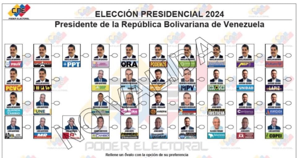 Boleta para votar en el exterior