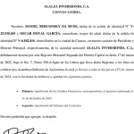 Aviso Convocatoria ALALZA Inversiones 2024 Miniatura