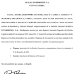 Convocatoria Alalza Inversiones Miniatura