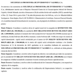Convocatoria Asamblea General Extraordinaria de Accionistas de Multiplicas Promotora de Inversiones y Valores, C.A. Miniatura