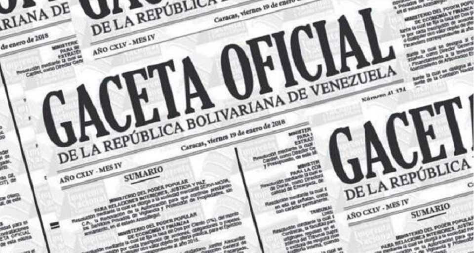 Gaceta Oficial 04