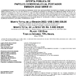 Inter Aviso de Prensa Emisión 2022 Serie-VII Bs Miniatura