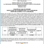 Patriacell Aviso de Prensa Fijación de Tasas Cupón Nro 4 Miniatura