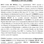 PIVCA Promotora de Inversiones y Valores, C.A. | Asamblea de Obligacionistas #13Jun 2025