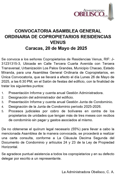 Convocatoria-Asamblea-General-Ordinaria-Copropietarios-Residencia-Venus