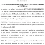 Portada Inversiones Crecepymes, C.A. | Convocatoria Asamblea General Ordinaria de Accionistas #7Abr 2025