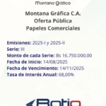 Portada Montana Gráfica | Oferta Pública de Papeles Comerciales Emisiones 2025-I y 2025-II. Serie III