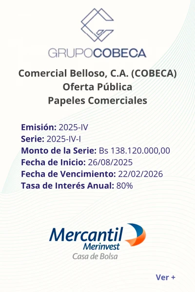 Portada Papeles Comerciales Cobeca Emisión 2025 IV Serie I